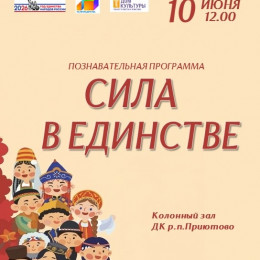 Познавательная программа «Сила в единстве»